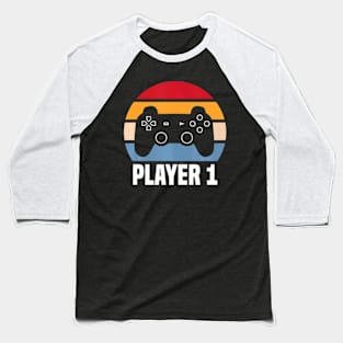 1  2 Couple Matching Video Gamer Baseball T-Shirt